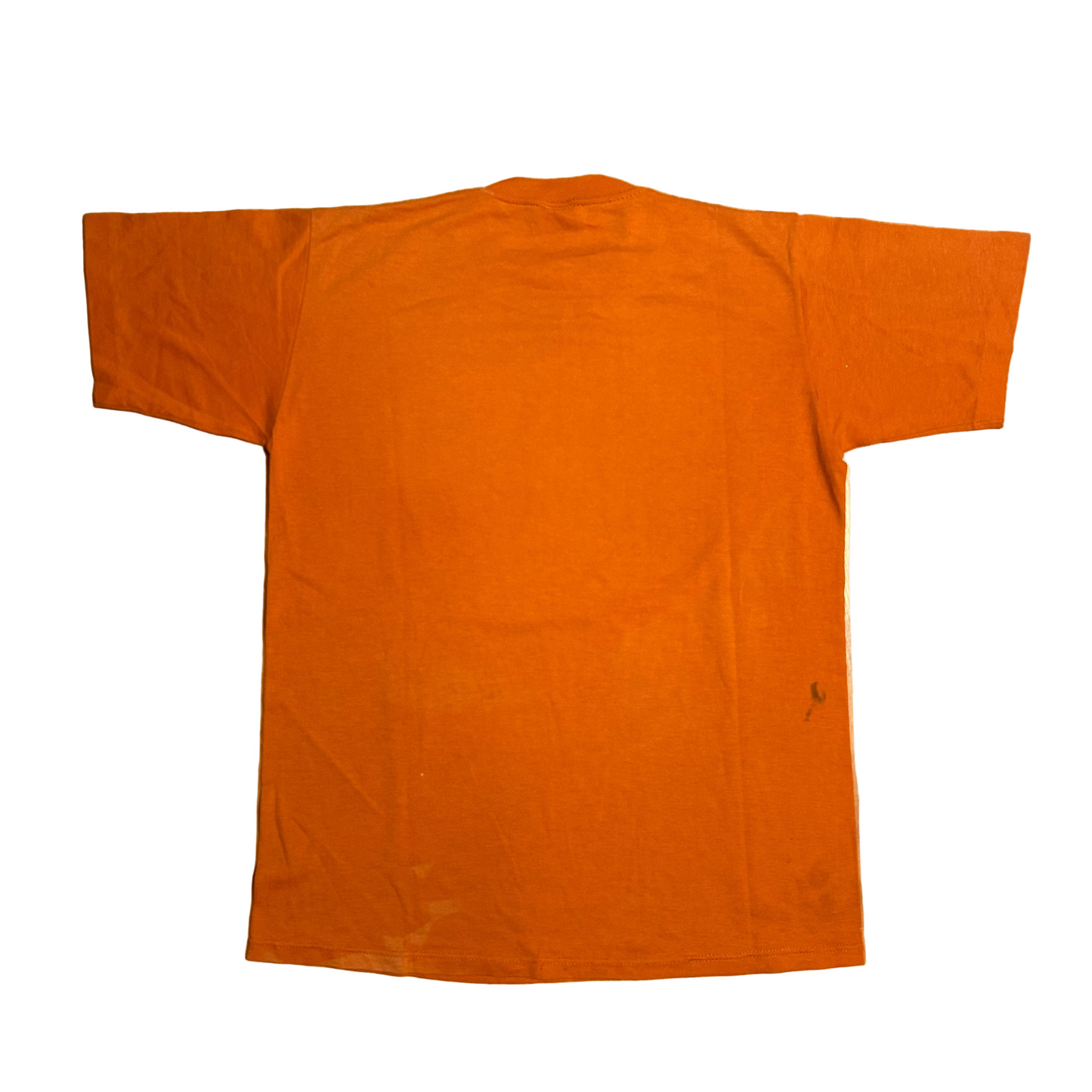 70/80’s Tennessee University Volunteers Vols College Orange 50/50 Cotton Polyester Tshirt - Medium - 20” x 26”