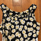 90's Star City Clothing Co Black Yellow Floral Dress - 16" x 30"