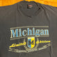 90’s Jansport Michigan University Limited Edition Authentic Wolverine Apparel Navy Blue Yellow College Cotton Tshirt - XLarge - 24” x 28”