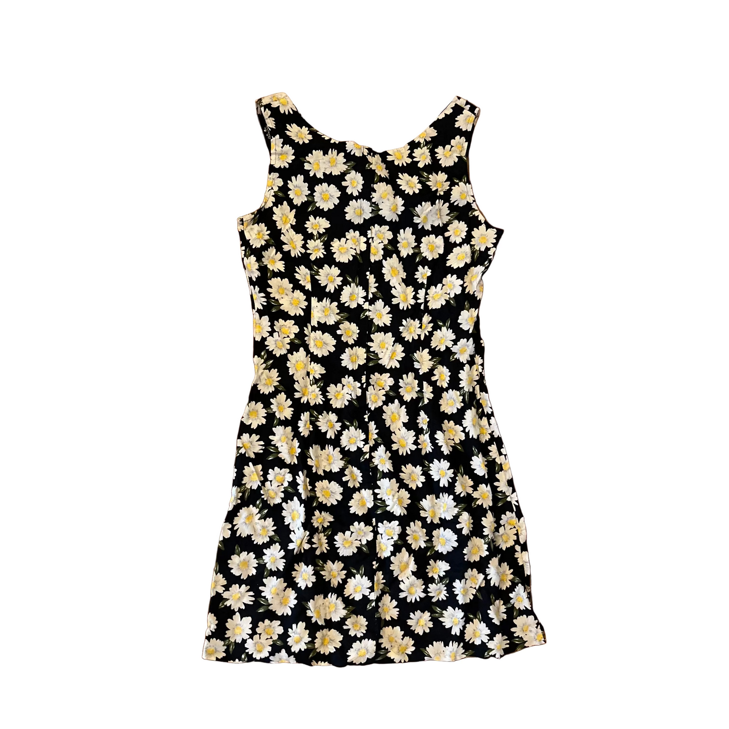 90's Star City Clothing Co Black Yellow Floral Dress - 16" x 30"