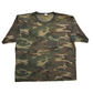 90's Brown Green Woodland Camo Blank Pocket Tshirt - XLarge - 26.5" x 29.5"