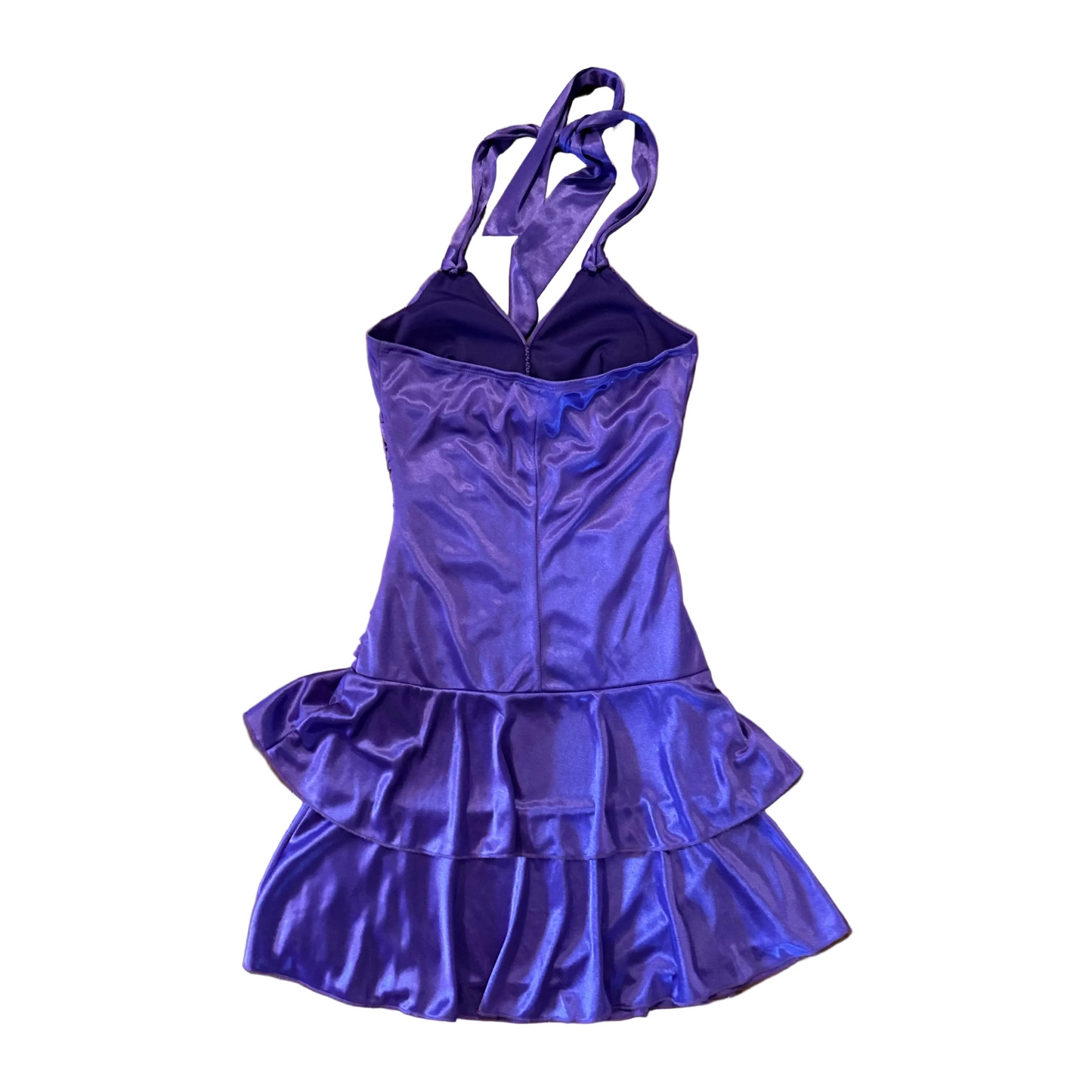 90's Taboo Purple Sparkly Dress - Tagged Small - 13" x 28"