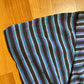80/90's Multicolor Striped Blue Purple Blank Tshirt - Large - 23" x 27.5"