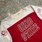 80's Artex Ohio State Buckeyes Red White Jersey Tshirt - Large - 23.5" x 28"