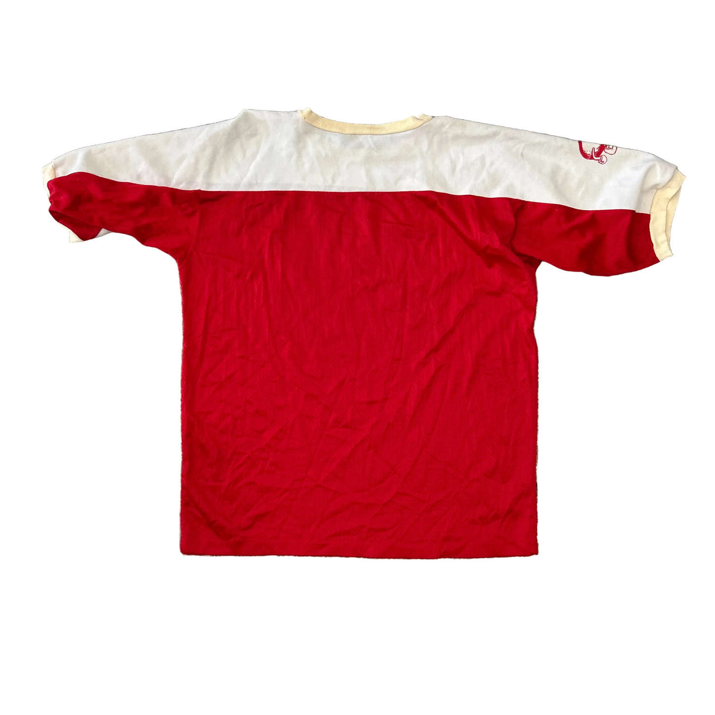 80's Artex Ohio State Buckeyes Red White Jersey Tshirt - Large - 23.5" x 28"