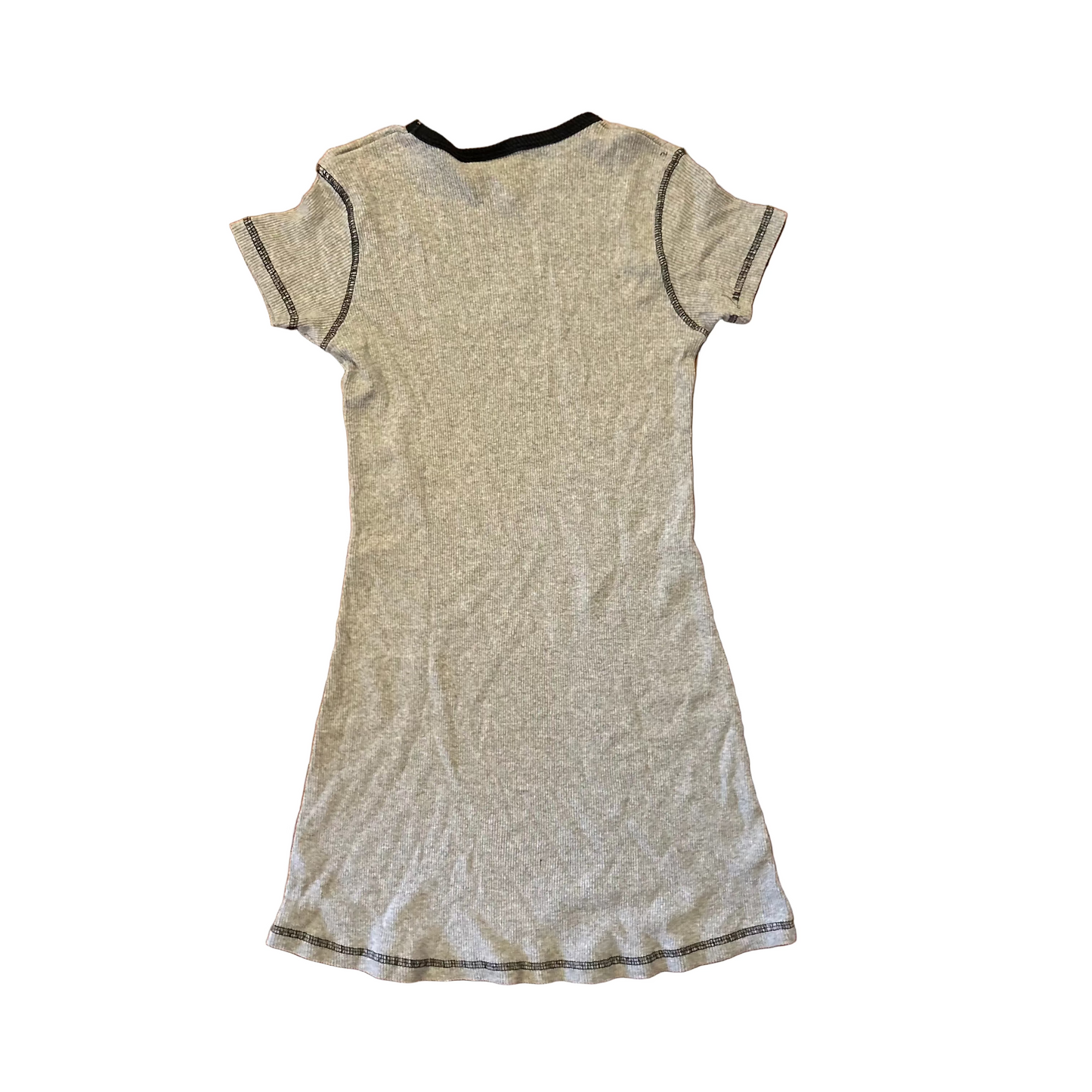 90's Union Bay Thermal Grey Logo Short Sleeve Dress - Tagged Small - 14" x 32"