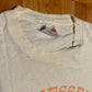 90’s Jerzees Tennessee Volunteers University Distressed Faded White Cotton College Tshirt - Medium - 20.5” x 28”