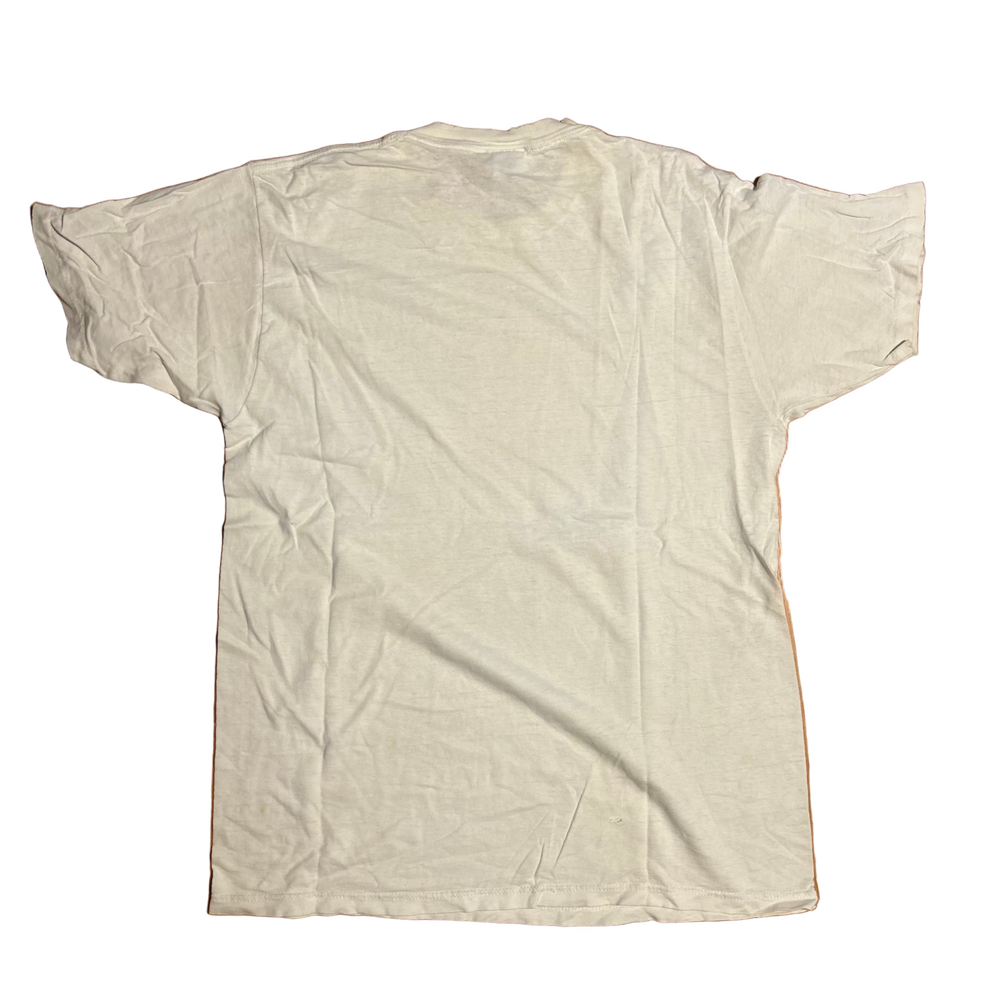 90’s Jerzees Tennessee Volunteers University Distressed Faded White Cotton College Tshirt - Medium - 20.5” x 28”