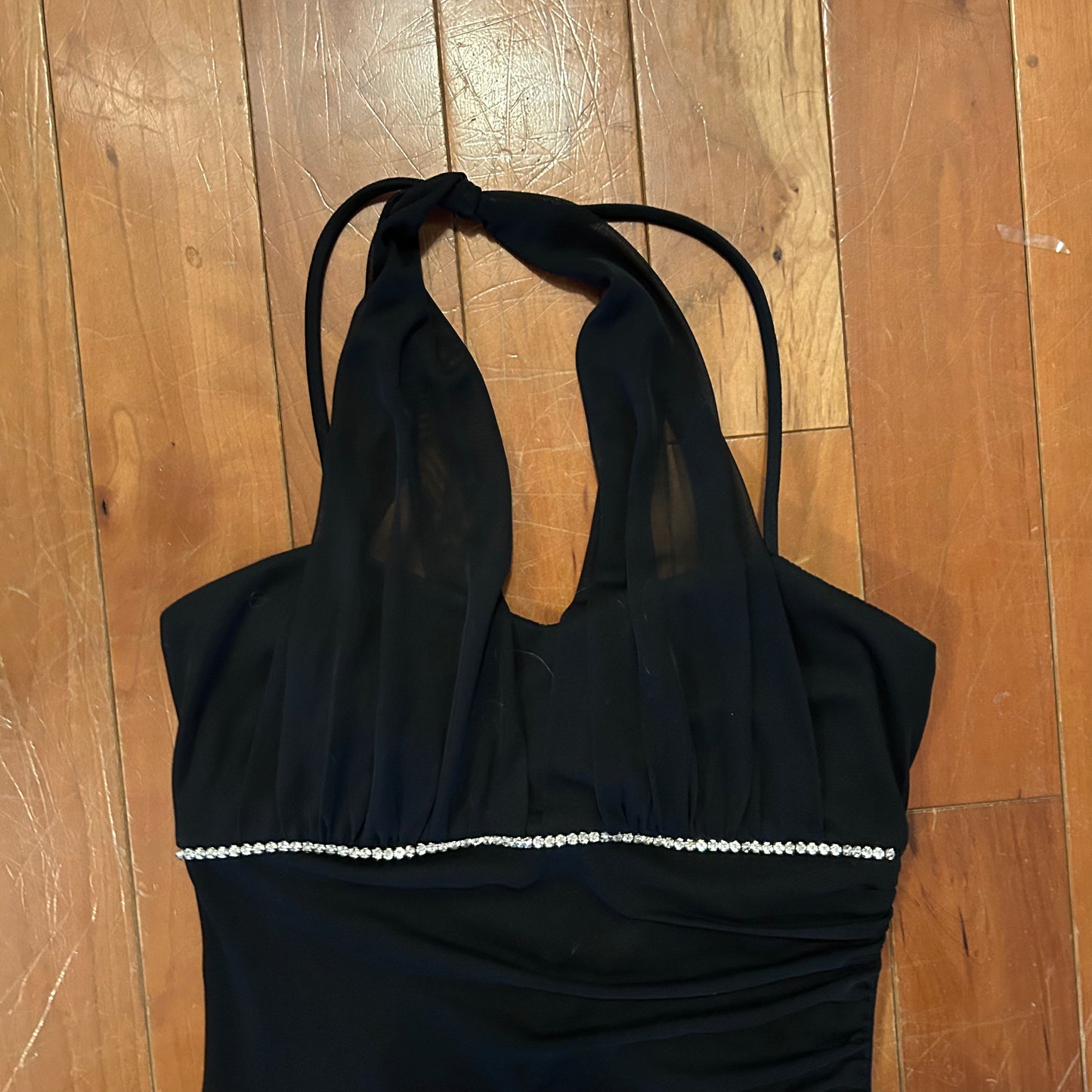 90's Taboo Black Dress - Tagged Small - 13" x 48"