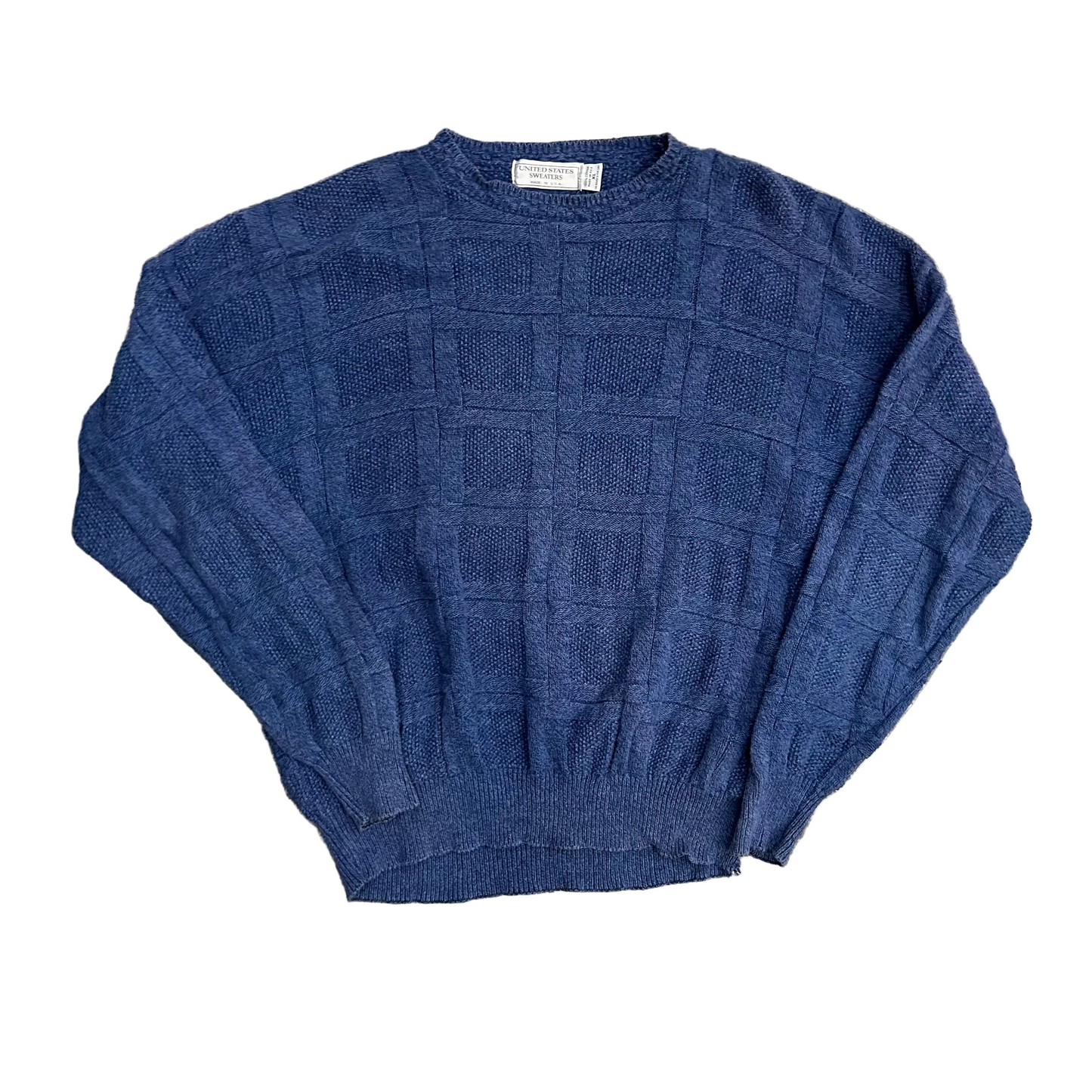 90’s United States Sweaters Blue Sweater - XLarge - 24" x 29"