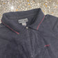 Guess Cotton Wool Poly Black Quarter Zip Sweater - Medium - 20" x 26"