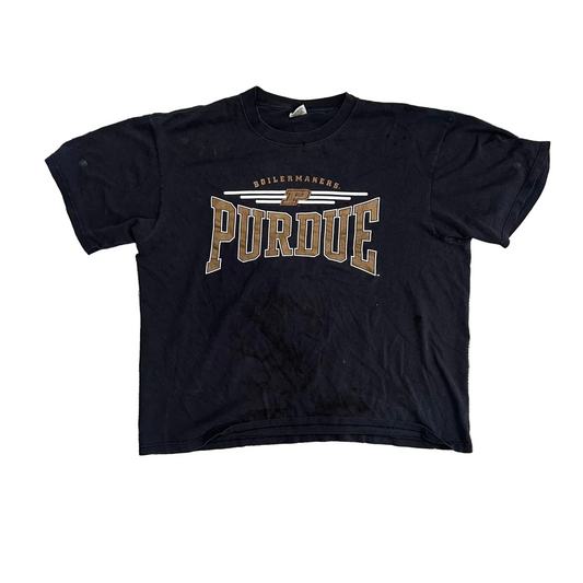 Soffee Purdue Boilermakers Black Tshirt - XLarge - 25" x 27"