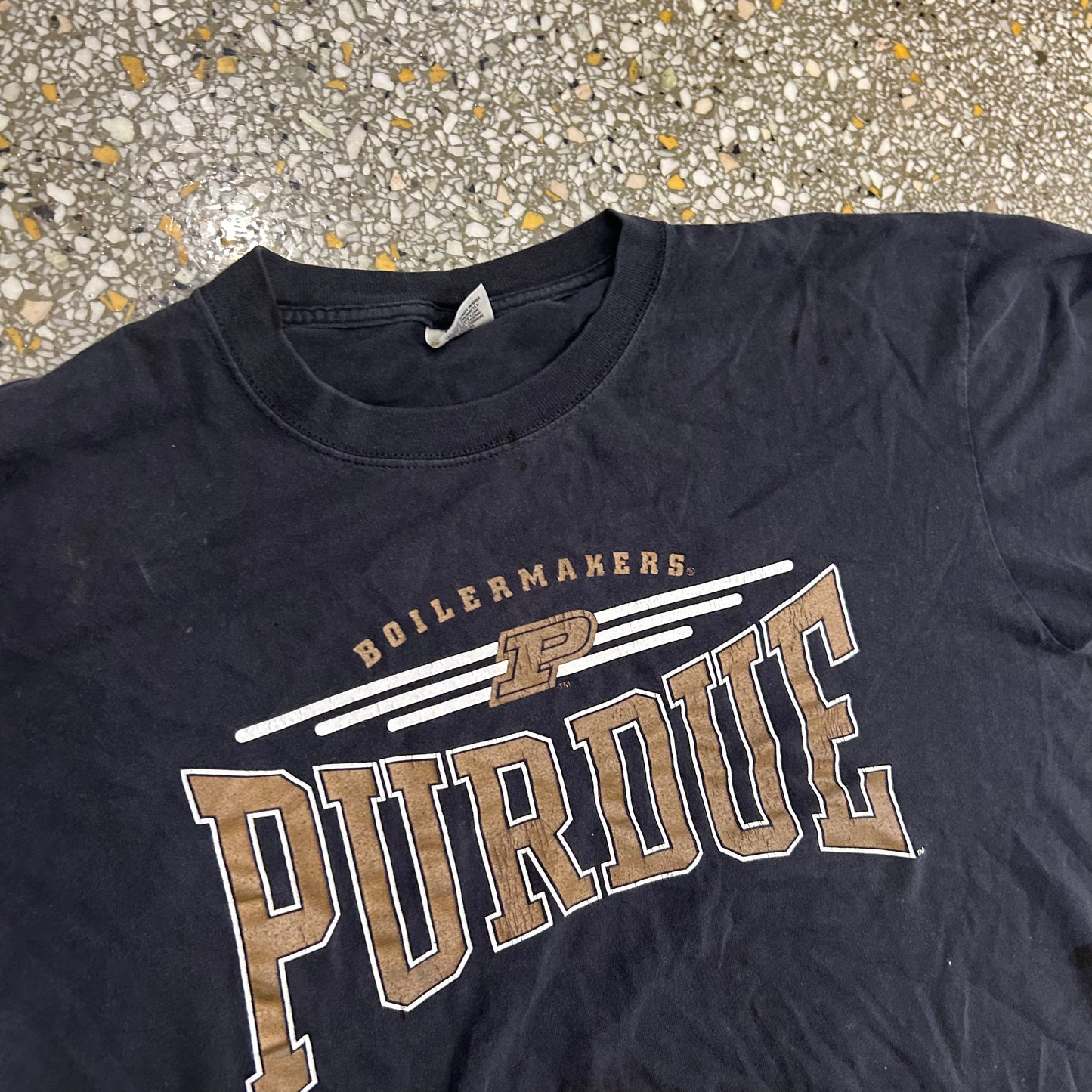 Soffee Purdue Boilermakers Black Tshirt - XLarge - 25" x 27"