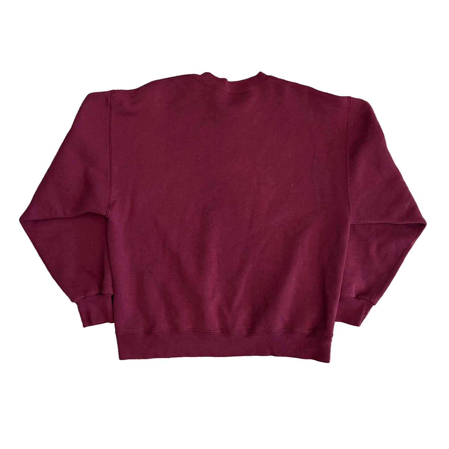 Jerzees Super Sweats Maroon Blank Crewneck Sweatshirt - Large - 22" x 25"