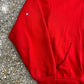 90’s Muleskins Red Thermal Zip Up Hoodie Sweatshirt - Large - 22" x 25"