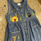 Christopher & Banks Embroidered Denim Dress - Tagged 12 - Small - 18.5" x 48"