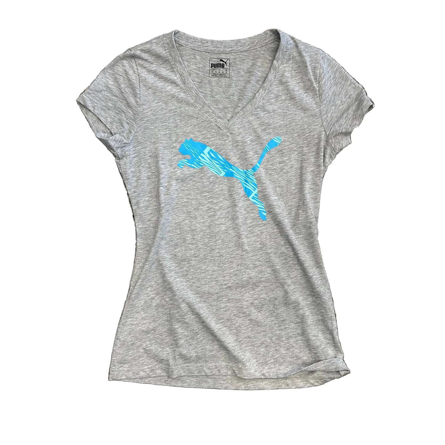 Puma Grey Logo Tshirt - XSmall - 16.5" x 26"