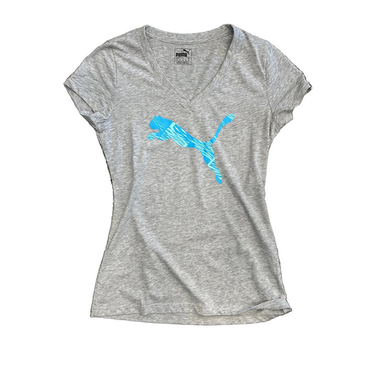Puma Grey Logo Tshirt - XSmall - 16.5" x 26"