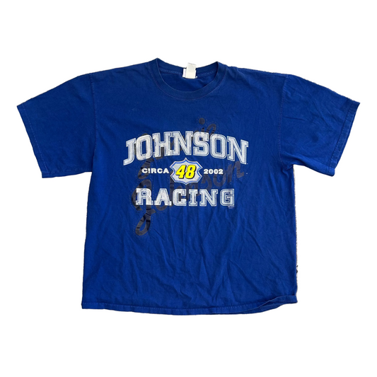 NASCAR Chicago Jimmie Johnson 42 Racing Blue Tshirt - XLarge - 24" x 29.5"