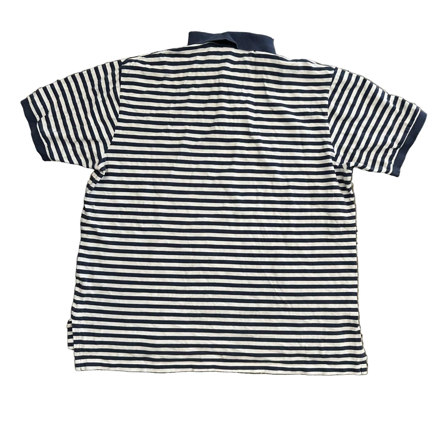 Polo RalPH Lauren Blue Striped Polo Shirt - XLarge - 27" x 30"