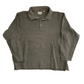 Natural Issue Brown Green Cotton Polo Longsleeve Shirt - XLarge - 28" x 27"