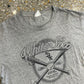 Lee Sport Chicago White Sox Grey Paper Thin Tshirt - Large - 22" x 30"