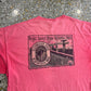 Comfort Colors by Chouinard Clingman’s Dome Smoky Mountains Pink Red Faded Tshirt - Large - 23" x 31.5"