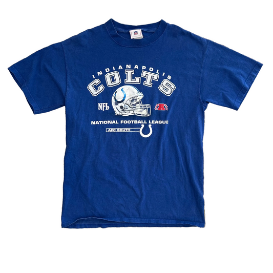 NFL Indianapolis Colts Blue Tshirt - Small - 19.5" x 28"