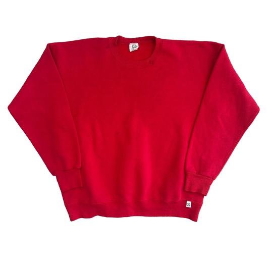 90’s PS Red Blank Crewneck Sweatshirt - XLarge - 24" x 26"