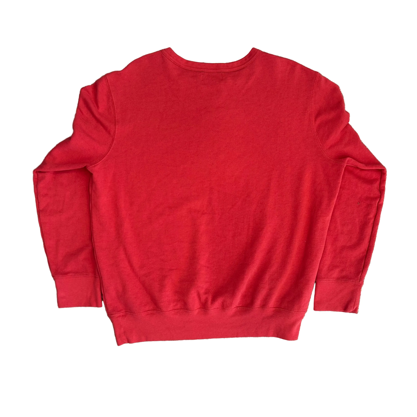 Polo RalPH Lauren Cotton Poly Modal Red Thin Crewneck Sweatshirt - XLarge - 25" x 27"