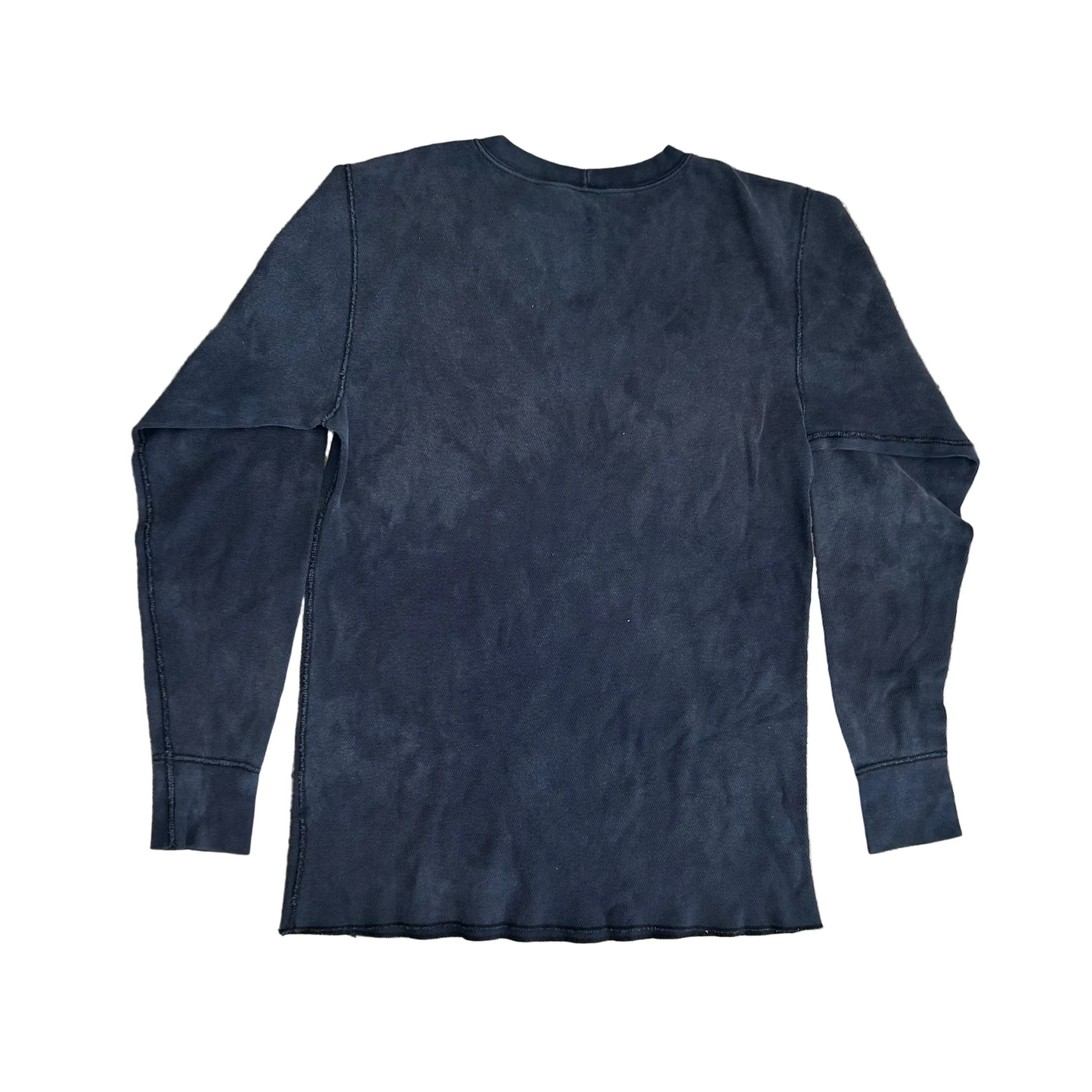 Carhartt Navy Black Thermal Crewneck Sweatshirt - Medium - 20" x 30"