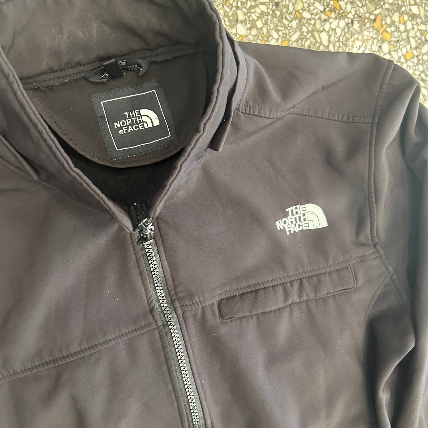 The North Face Black Zip Up Jacket - Large - 23" x 27"