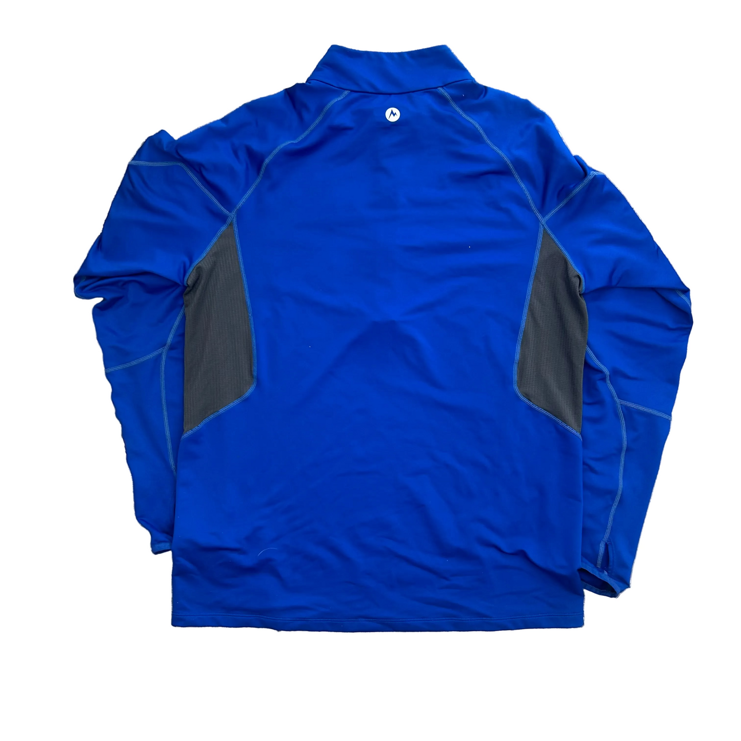 Marmot Blue Quarterzip Pullover Jacket - Large - 22" x 29"