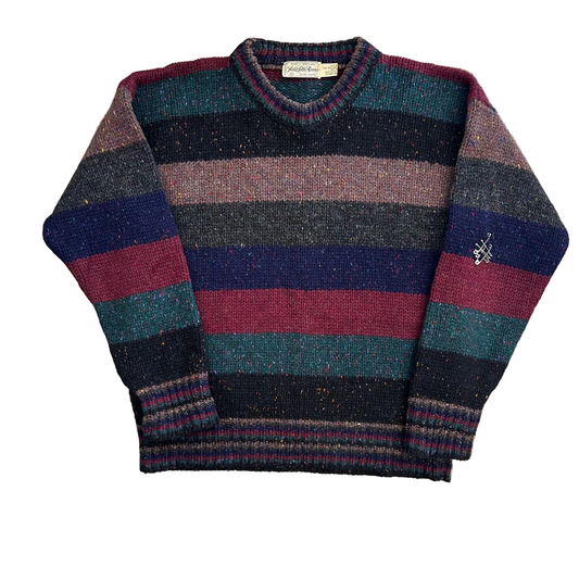 70/80's Saks Fifth Avenue Made in Scotland Wool Sweater - Large - 22" x 26"