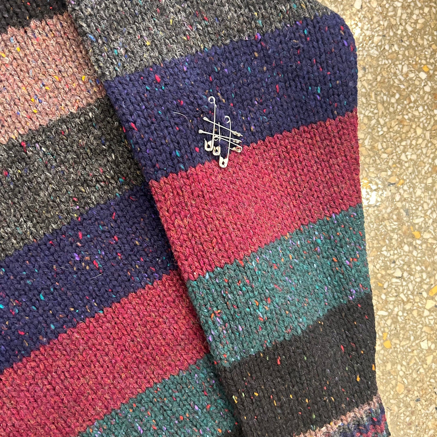 70/80's Saks Fifth Avenue Made in Scotland Wool Sweater - Large - 22" x 26"