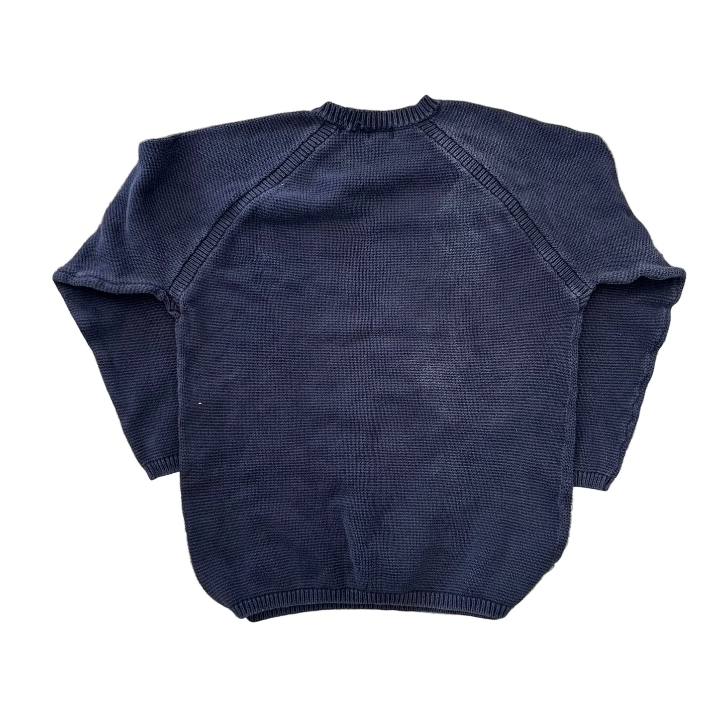 Mossimo Cotton Chunky Knit Navy Blue Sweater - Large - 22" x 27"