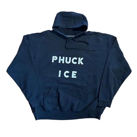 Phuck Ice Black FOTL Hoodie Sweatshirt - 26" x 26" - Boxy XLarge