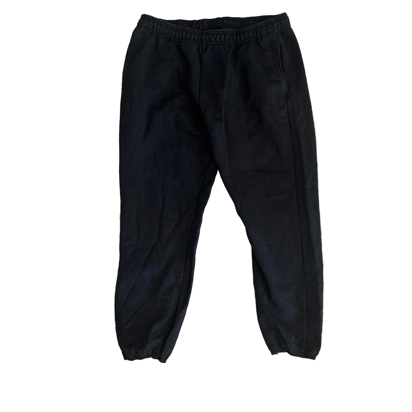 Ultimate Hanes Cotton Black Jogger Sweatpants - Tagged XLarge - 32" x 28"