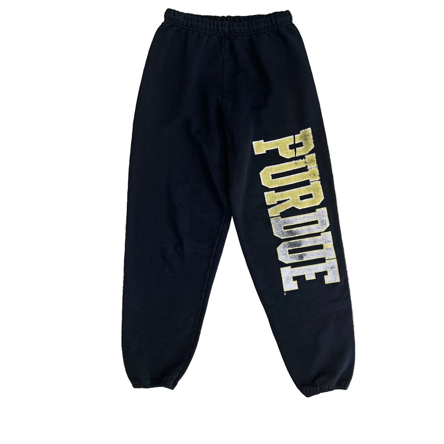 Purdue University Black Jerzees Jogger Sweatpants - Tagged Small - 26" x 28"