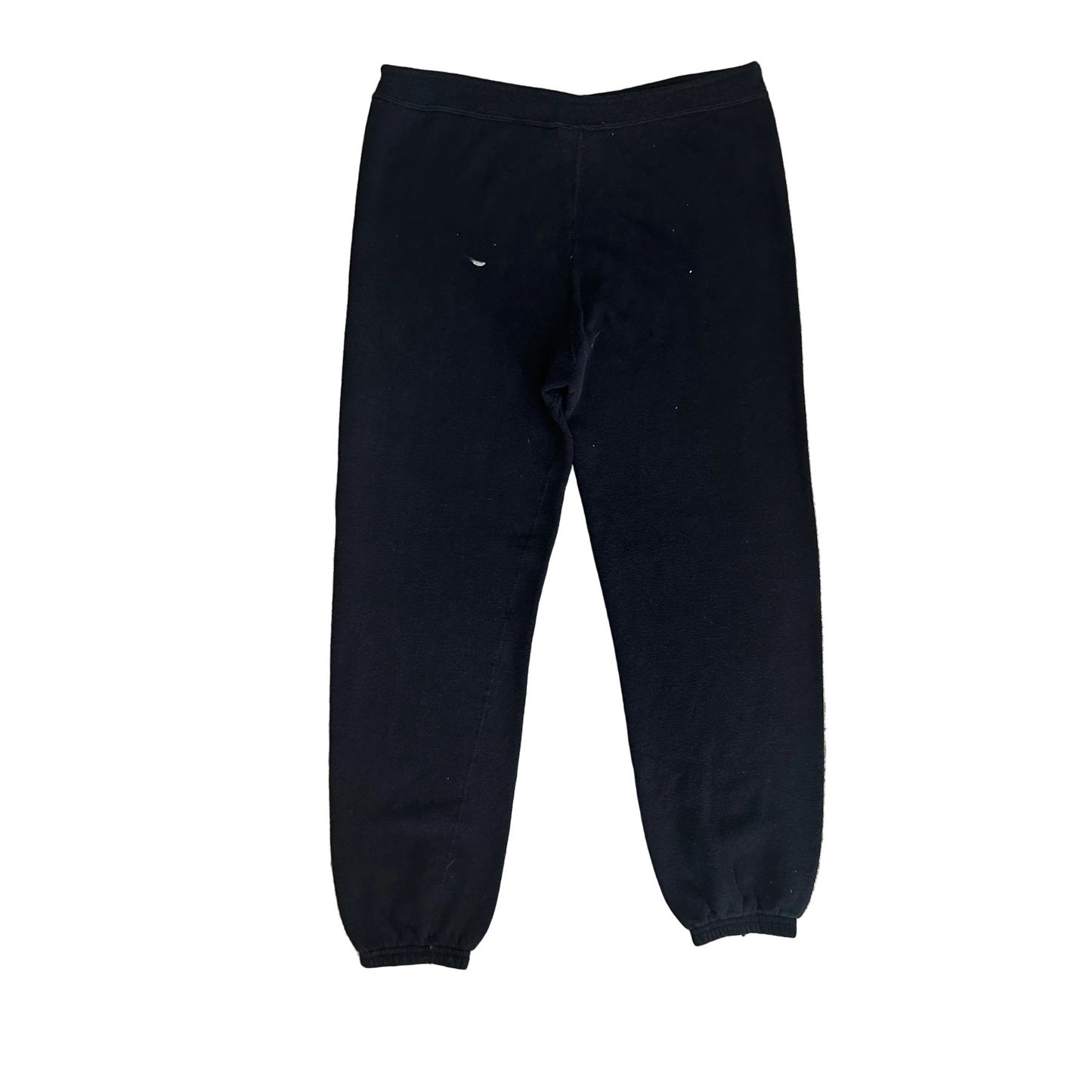 80's Wolf Purdue University Black Jogger Sweatpants - Tagged Large - 32" x 27"