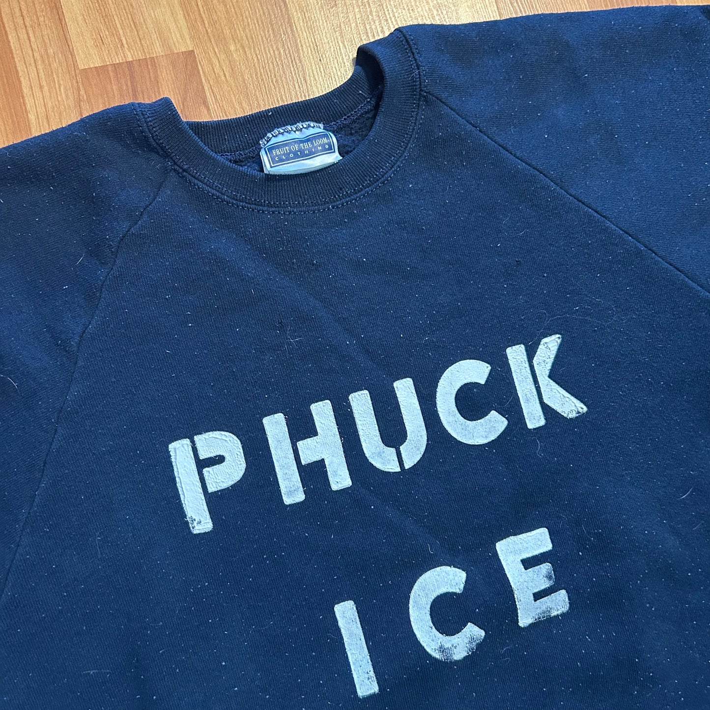 Phuck Ice Navy Blue FOTL Crewneck Sweatshirt - 24" x 26" - XLarge