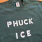Phuck Ice Green Jerzees Crewneck Sweatshirt - 23" x 25" - Large