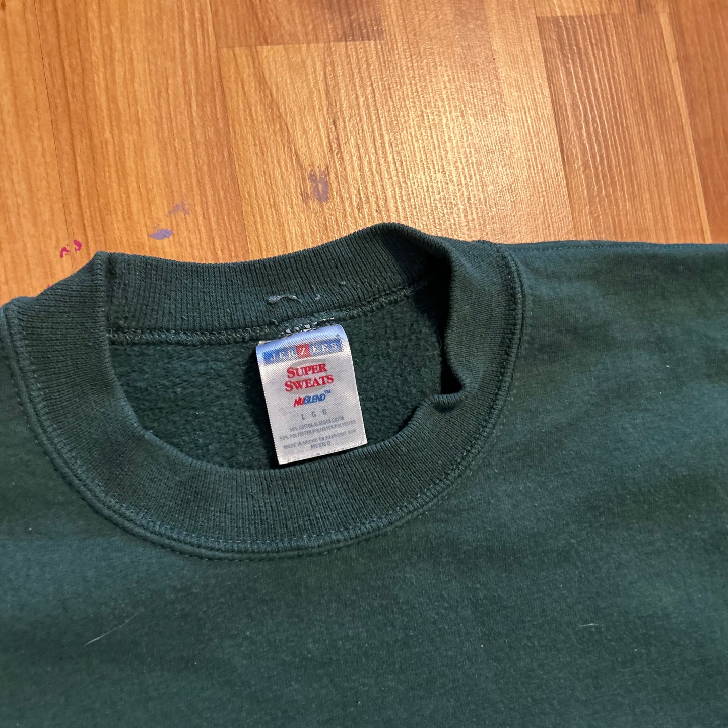 Phuck Ice Green Jerzees Crewneck Sweatshirt - 23" x 25" - Large