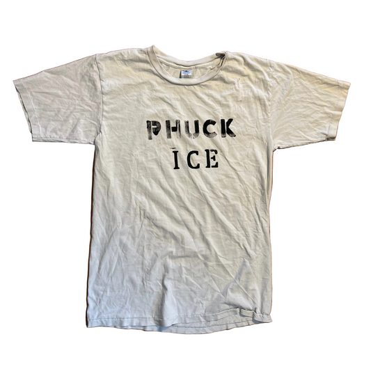 Phuck Ice White Polo Test Print Tshirt - 21" x 28.5" - Medium