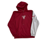 Nike Fit Therma Maroon Grey Hoodie Sweatshirt - Large - 22" x 30"