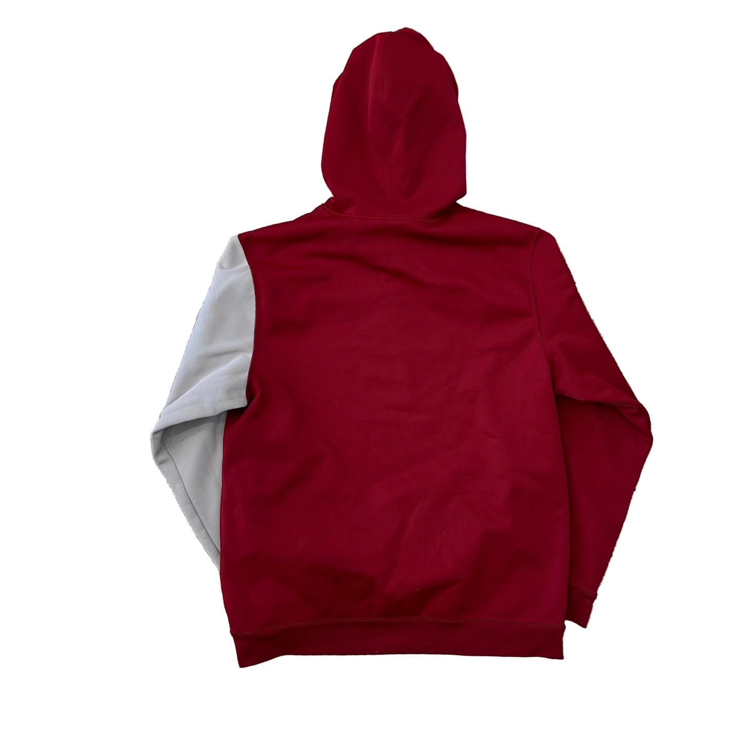 Nike Fit Therma Maroon Grey Hoodie Sweatshirt - Large - 22" x 30"