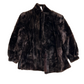 80/90's Brown Fur Jacket Coat - Large - 22" x 29"