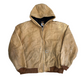 90’s Carhartt Carphartt Brown Hooded Zip Up Jacket Coat - XLarge - 29" x 29"