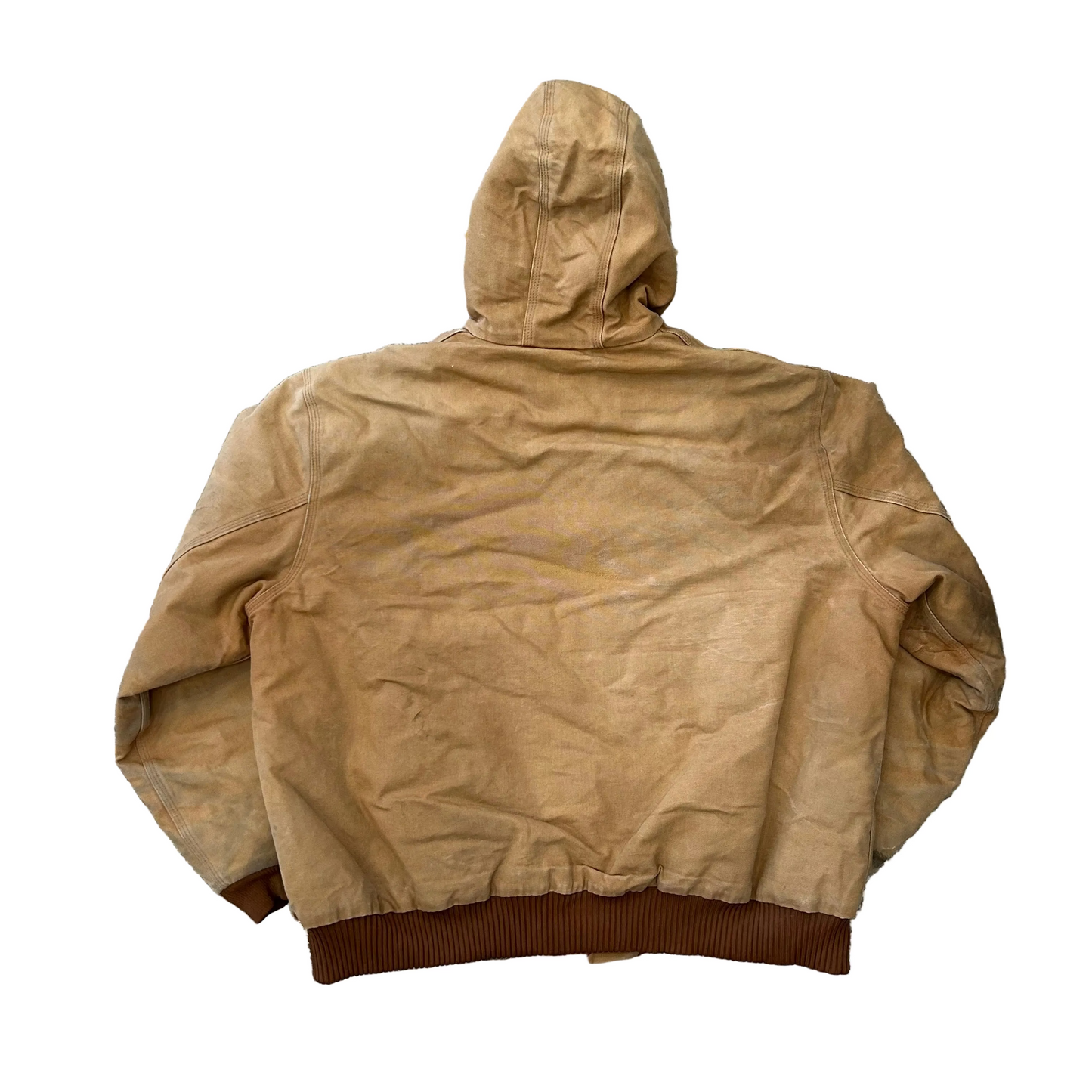 90’s Carhartt Carphartt Brown Hooded Zip Up Jacket Coat - XLarge - 29" x 29"