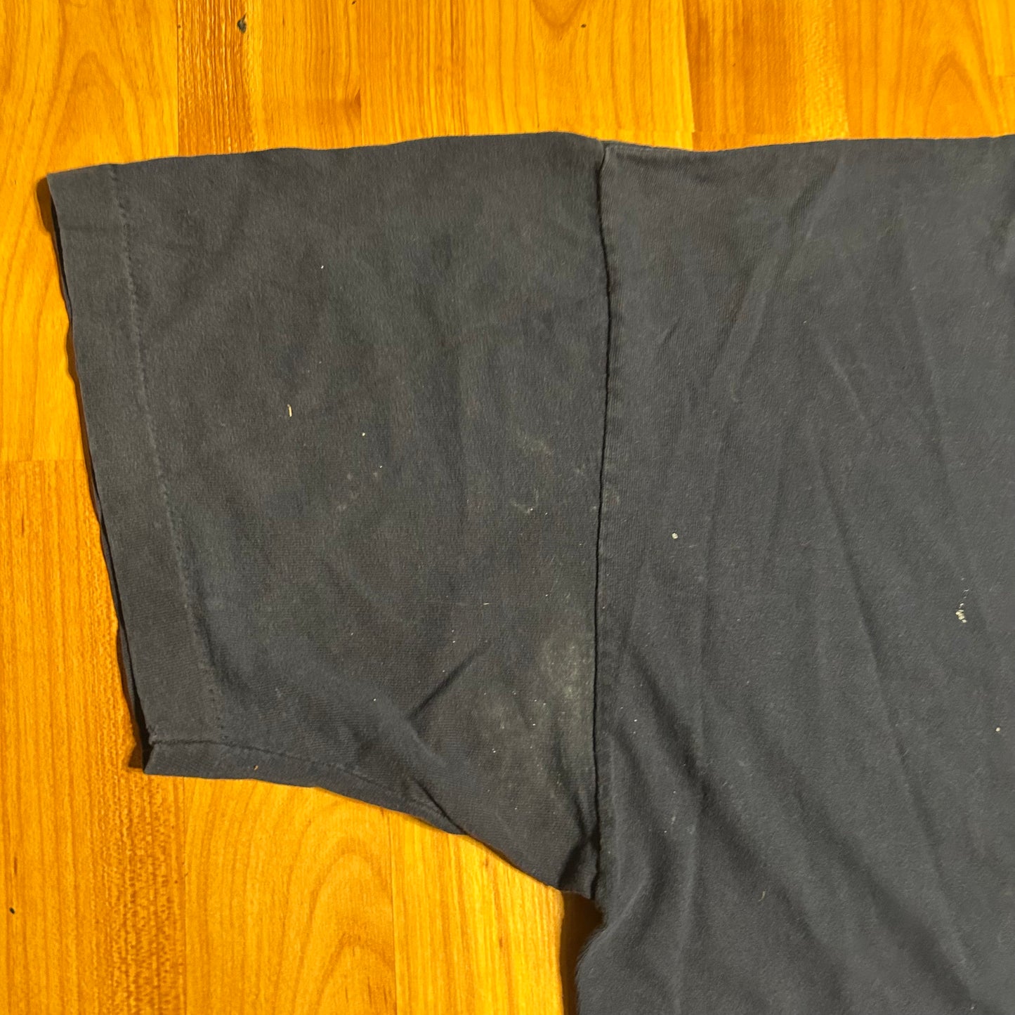 90's Lightning Bolt Navy Blue Painter Cotton Tshirt - XLarge - 24.5" x 31"